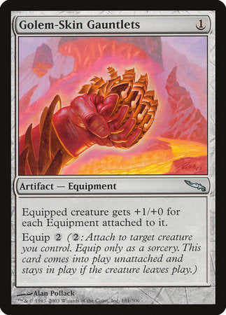 Golem-Skin Gauntlets [Mirrodin] | Exor Games Summserside