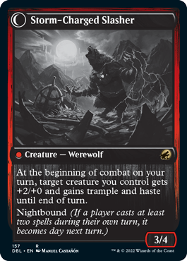 Reckless Stormseeker // Storm-Charged Slasher [Innistrad: Double Feature] | Exor Games Summserside