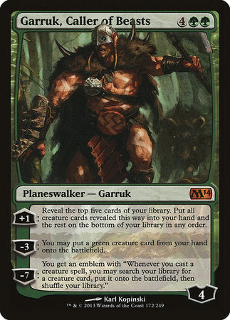 Garruk, Caller of Beasts [Magic 2014] | Exor Games Summserside