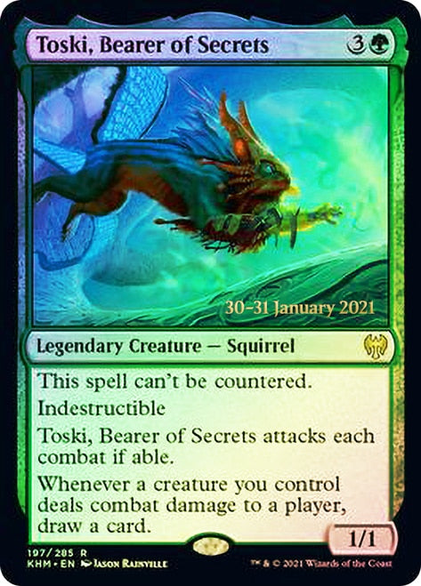 Toski, Bearer of Secrets  [Kaldheim Prerelease Promos] | Exor Games Summserside