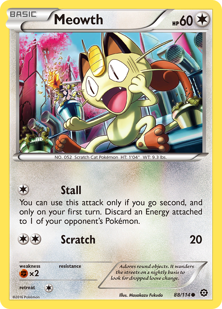 Meowth (88/114) [XY: Steam Siege] | Exor Games Summserside