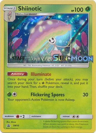 Shiinotic (SM10) (Staff Prerelease Promo) [Sun & Moon: Black Star Promos] | Exor Games Summserside