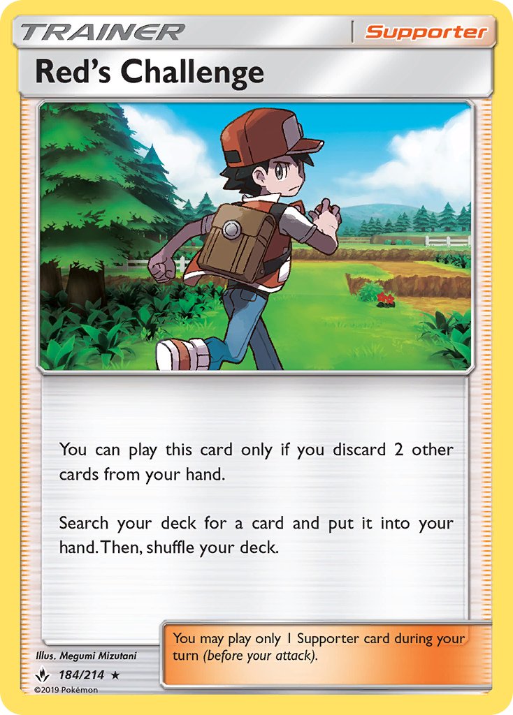 Red's Challenge (184/214) (Theme Deck Exclusive) [Sun & Moon: Unbroken Bonds] | Exor Games Summserside