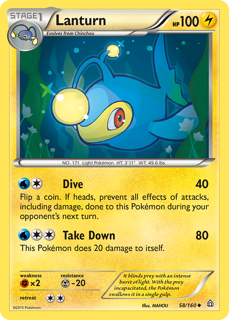 Lanturn (58/160) [XY: Primal Clash] | Exor Games Summserside