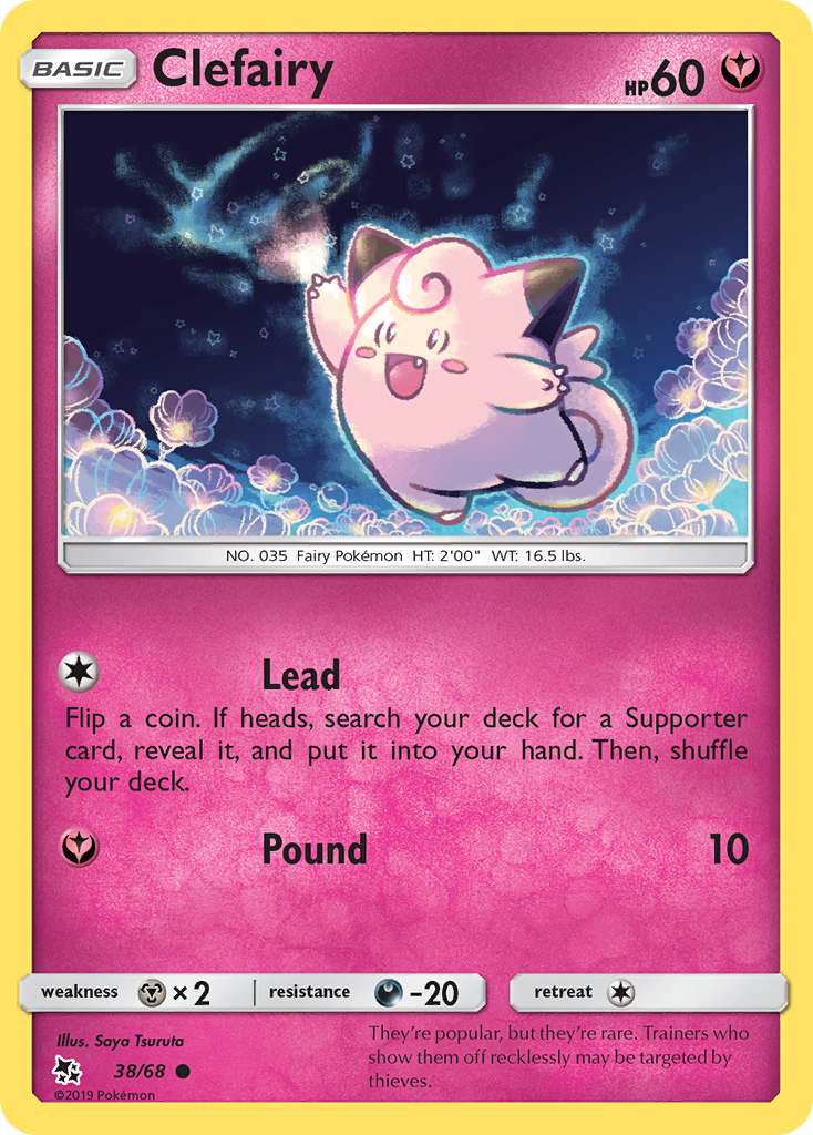 Clefairy (38/68) [Sun & Moon: Hidden Fates] | Exor Games Summserside