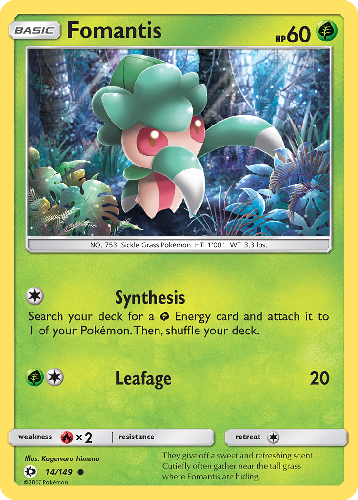 Fomantis (14/149) [Sun & Moon: Base Set] | Exor Games Summserside