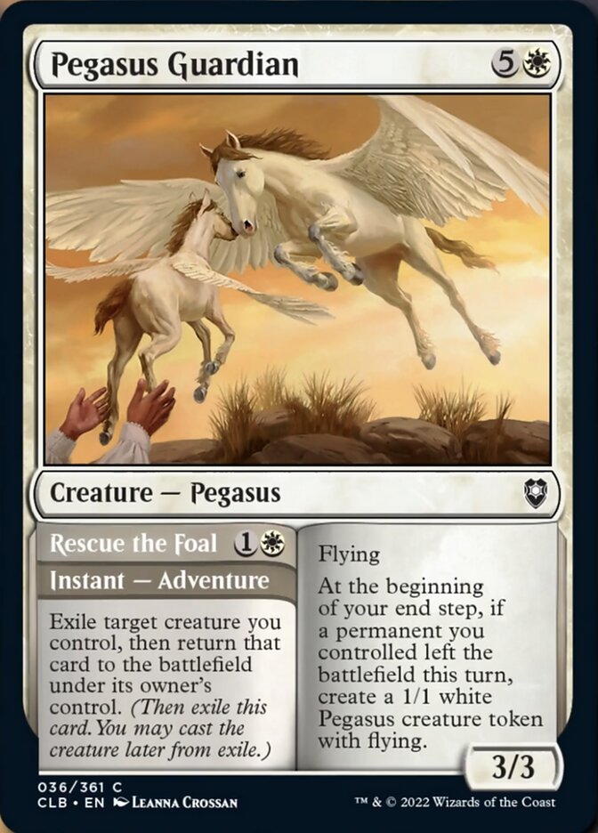 Pegasus Guardian // Rescue the Foal [Commander Legends: Battle for Baldur's Gate] | Exor Games Summserside