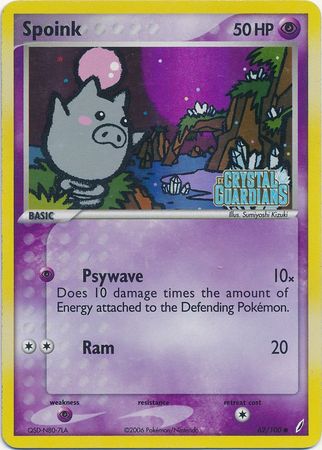 Spoink (62/100) (Stamped) [EX: Crystal Guardians] | Exor Games Summserside