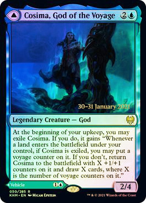 Cosima, God of the Voyage // The Omenkeel  [Kaldheim Prerelease Promos] | Exor Games Summserside