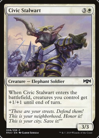 Civic Stalwart [Ravnica Allegiance] | Exor Games Summserside