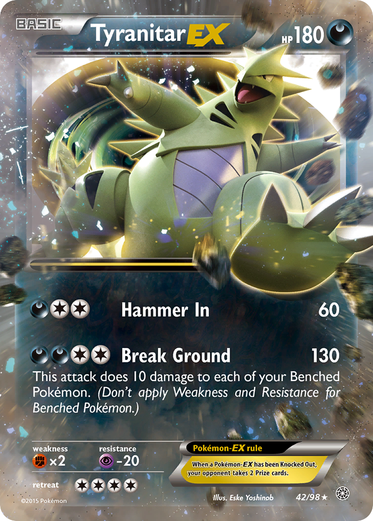 Tyranitar EX (42/98) [XY: Ancient Origins] | Exor Games Summserside