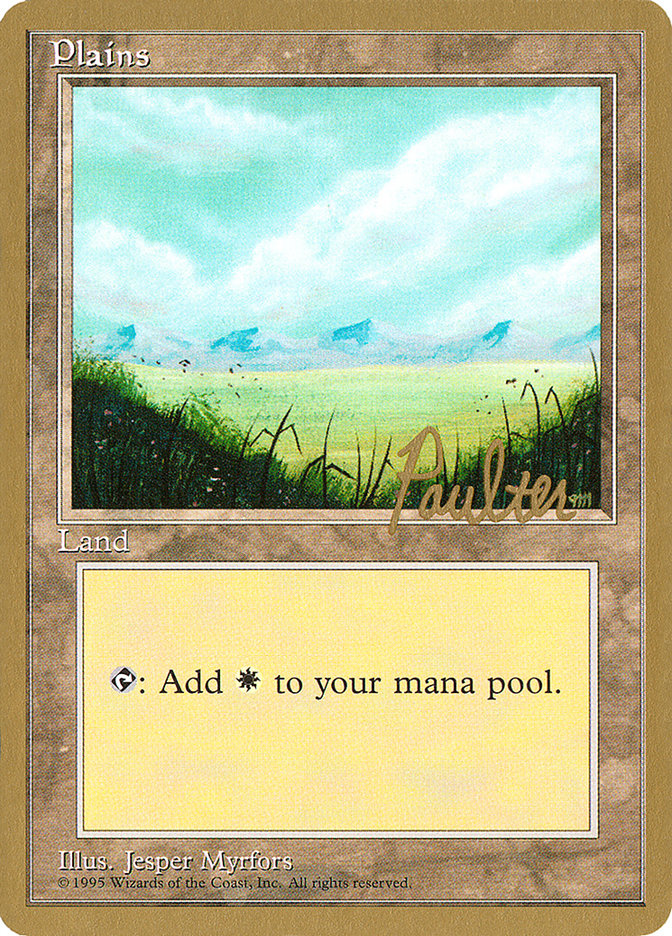 Plains (pp366) (Preston Poulter) [Pro Tour Collector Set] | Exor Games Summserside