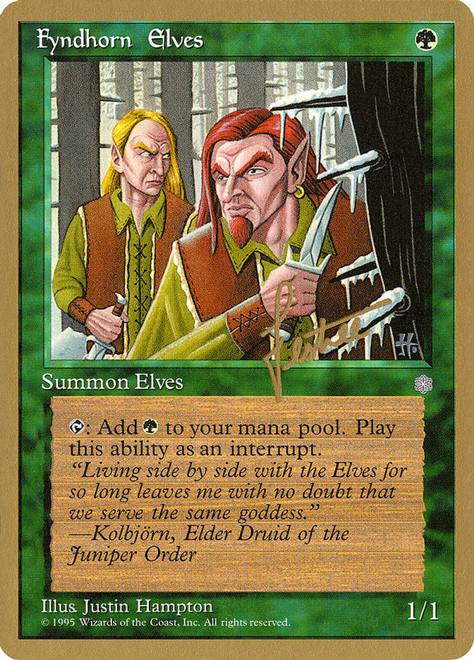 Fyndhorn Elves (Bertrand Lestree) [Pro Tour Collector Set] | Exor Games Summserside