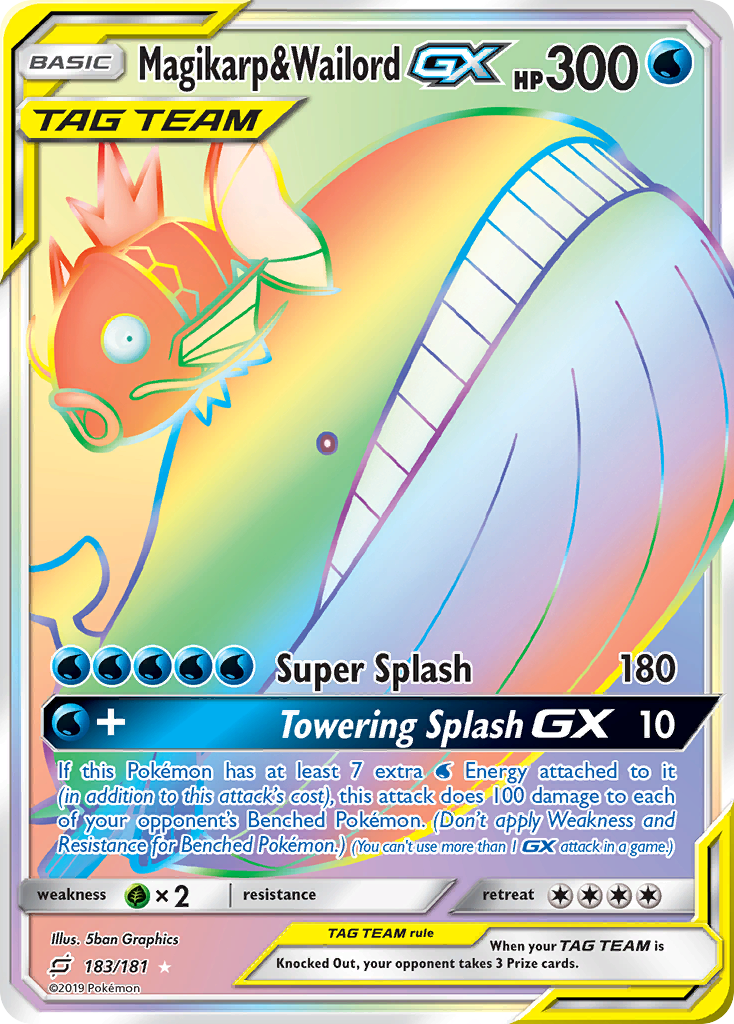 Magikarp & Wailord GX (183/181) [Sun & Moon: Team Up] | Exor Games Summserside