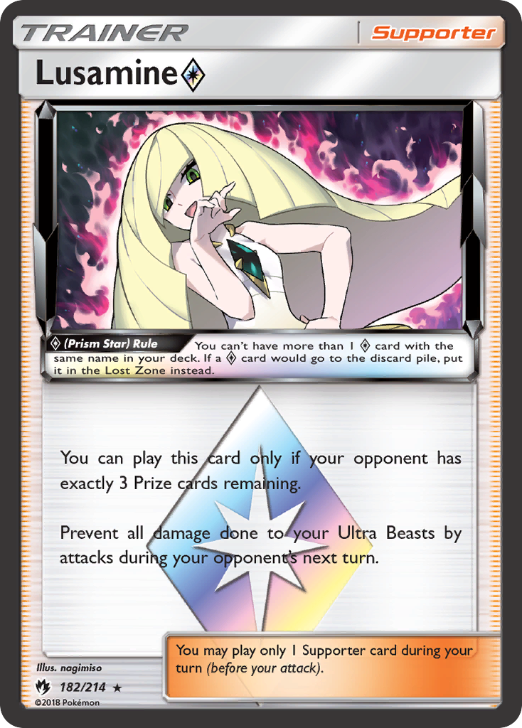 Lusamine (182/214) (Prism Star) [Sun & Moon: Lost Thunder] | Exor Games Summserside