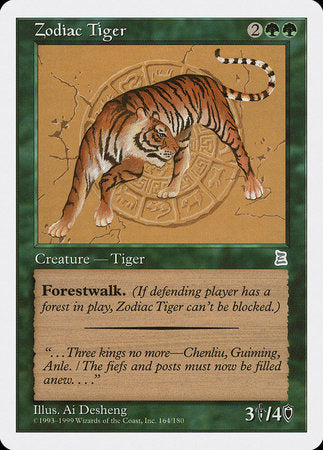 Zodiac Tiger [Portal Three Kingdoms] | Exor Games Summserside