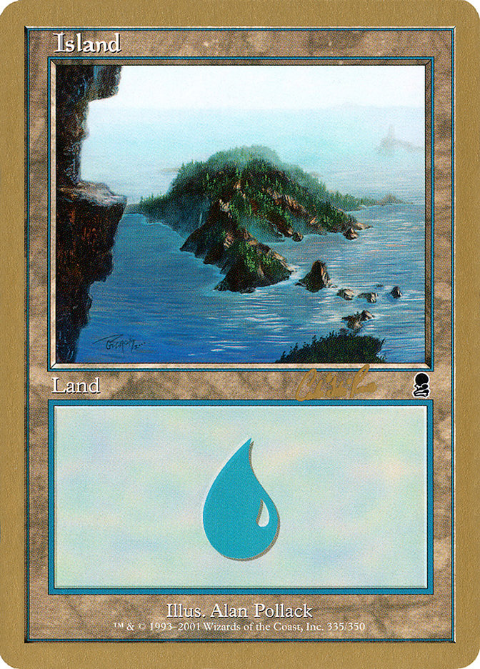 Island (cr335) (Carlos Romao) [World Championship Decks 2002] | Exor Games Summserside