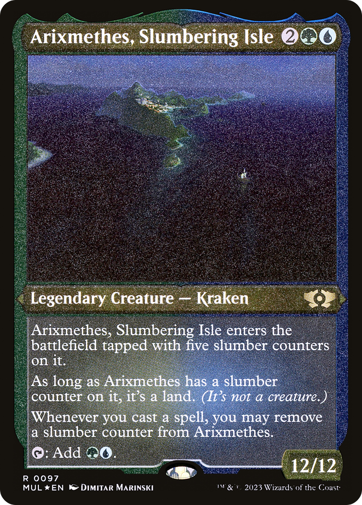 Arixmethes, Slumbering Isle (Foil Etched) [Multiverse Legends] | Exor Games Summserside