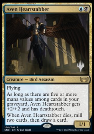 Aven Heartstabber (Promo Pack) [Streets of New Capenna Promos] | Exor Games Summserside