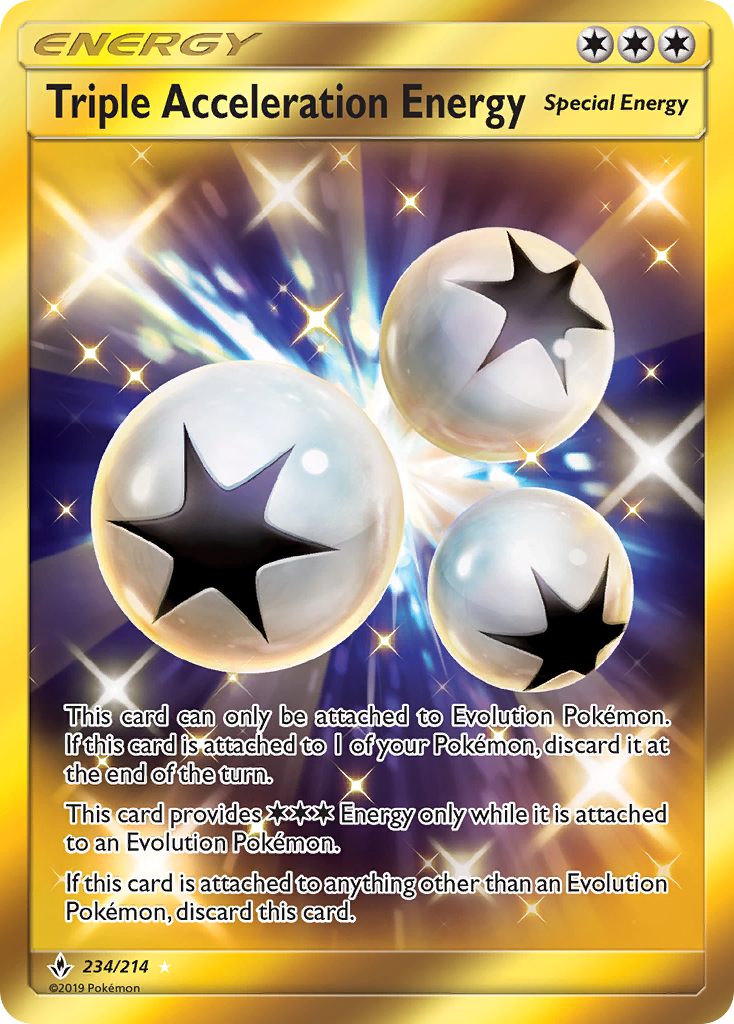 Triple Acceleration Energy (234/214) [Sun & Moon: Unbroken Bonds] | Exor Games Summserside