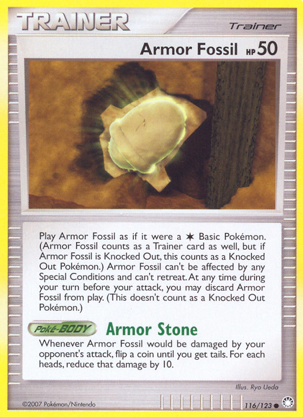 Armor Fossil (116/123) [Diamond & Pearl: Mysterious Treasures] | Exor Games Summserside