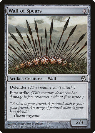 Wall of Spears [Duels of the Planeswalkers] | Exor Games Summserside