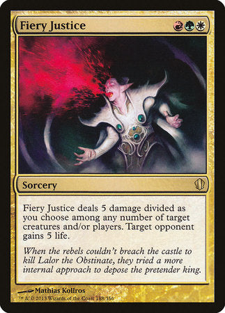 Fiery Justice [Commander 2013] | Exor Games Summserside