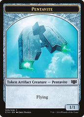 Myr // Pentavite Double-sided Token [Commander 2014 Tokens] | Exor Games Summserside