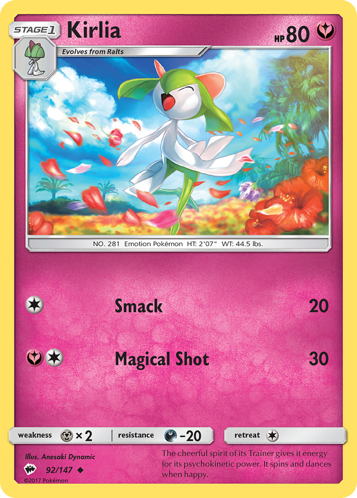 Kirlia (92/147) [Sun & Moon: Burning Shadows] | Exor Games Summserside