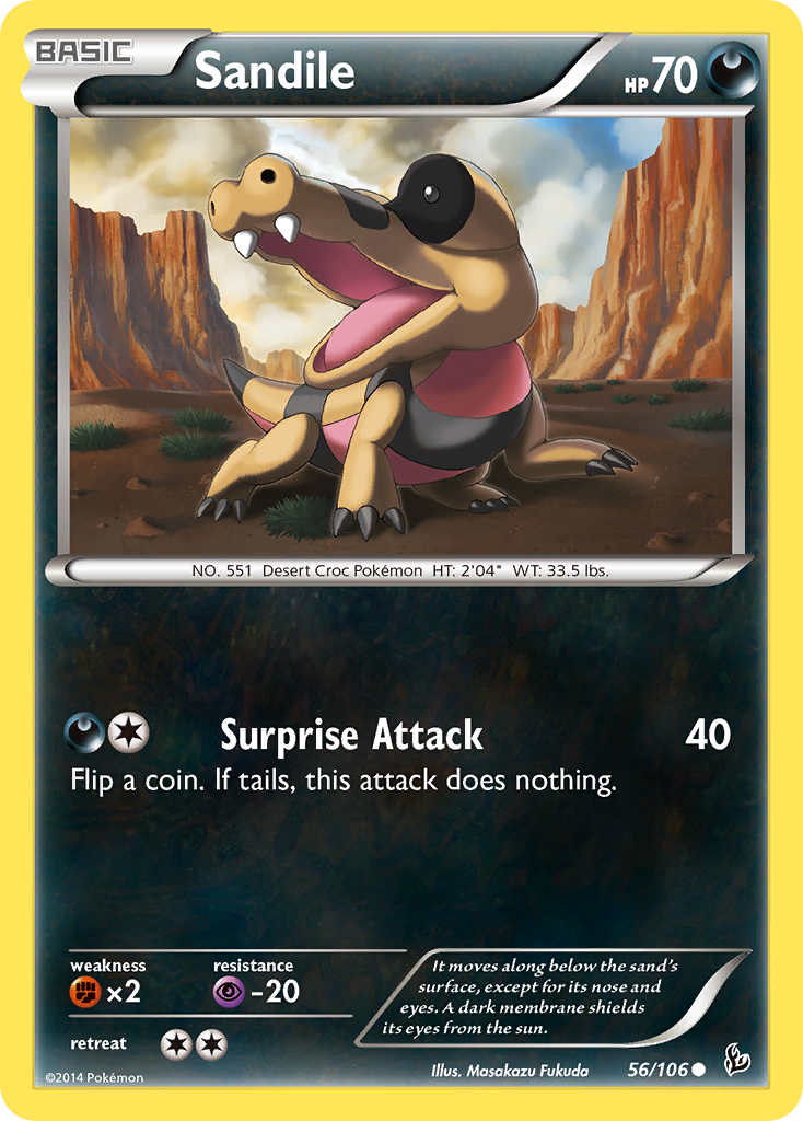 Sandile (56/106) [XY: Flashfire] | Exor Games Summserside