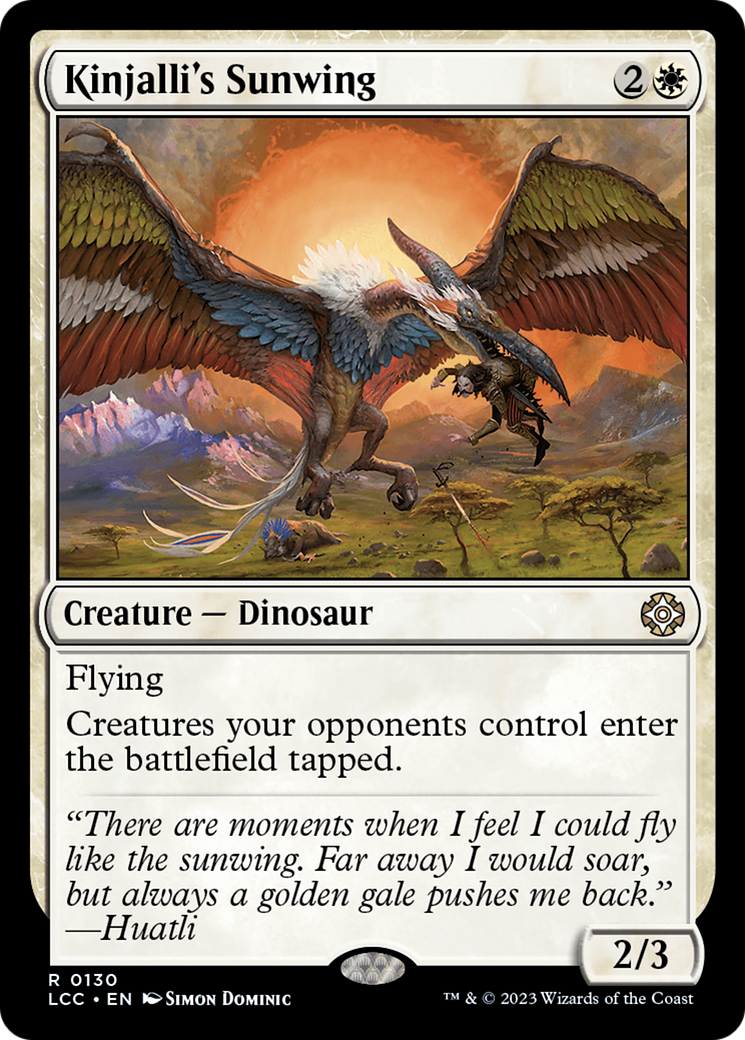 Kinjalli's Sunwing [The Lost Caverns of Ixalan Commander] | Exor Games Summserside