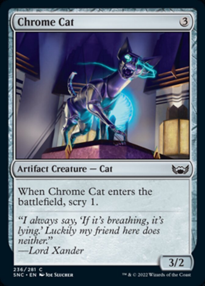 Chrome Cat [Streets of New Capenna] | Exor Games Summserside