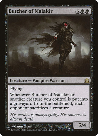 Butcher of Malakir [Commander 2011] | Exor Games Summserside