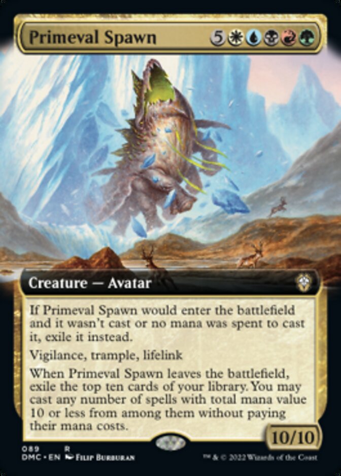 Primeval Spawn (Extended Art) [Dominaria United Commander] | Exor Games Summserside