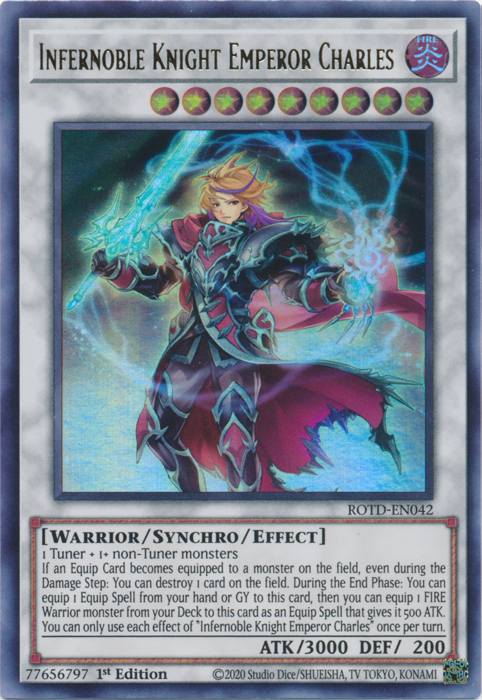 Infernoble Knight Emperor Charles [ROTD-EN042] Ultra Rare | Exor Games Summserside