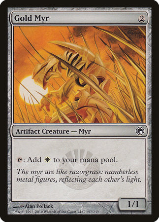 Gold Myr [Scars of Mirrodin] | Exor Games Summserside