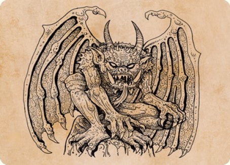 Cloister Gargoyle (Showcase) Art Card [Dungeons & Dragons: Adventures in the Forgotten Realms Art Series] | Exor Games Summserside