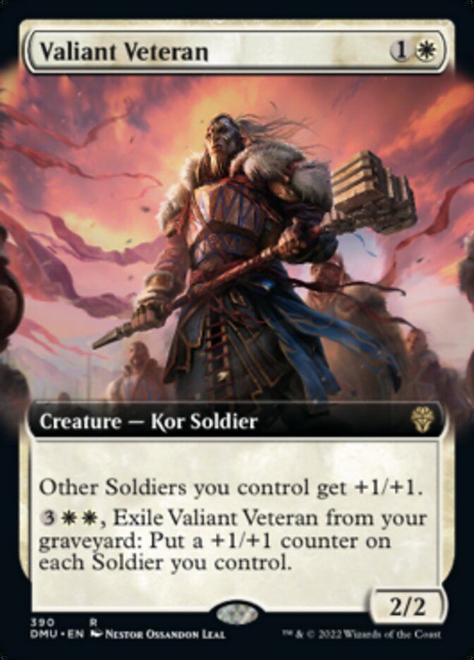 Valiant Veteran (Extended Art) [Dominaria United] | Exor Games Summserside