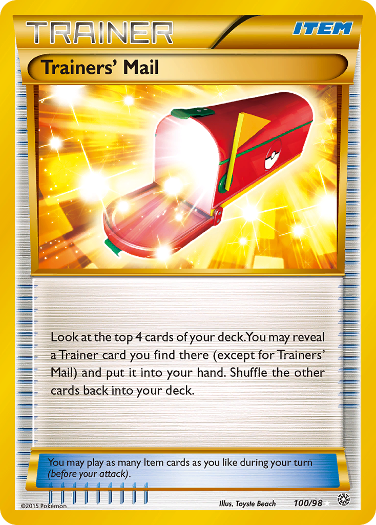 Trainers' Mail (100/98) [XY: Ancient Origins] | Exor Games Summserside