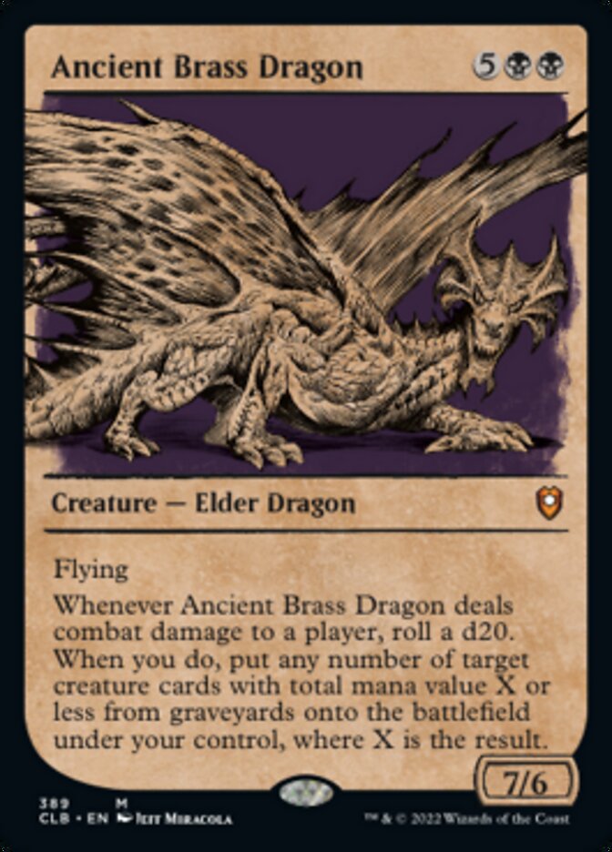 Ancient Brass Dragon (Showcase) [Commander Legends: Battle for Baldur's Gate] | Exor Games Summserside