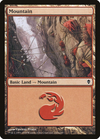 Mountain (245a) [Zendikar] | Exor Games Summserside