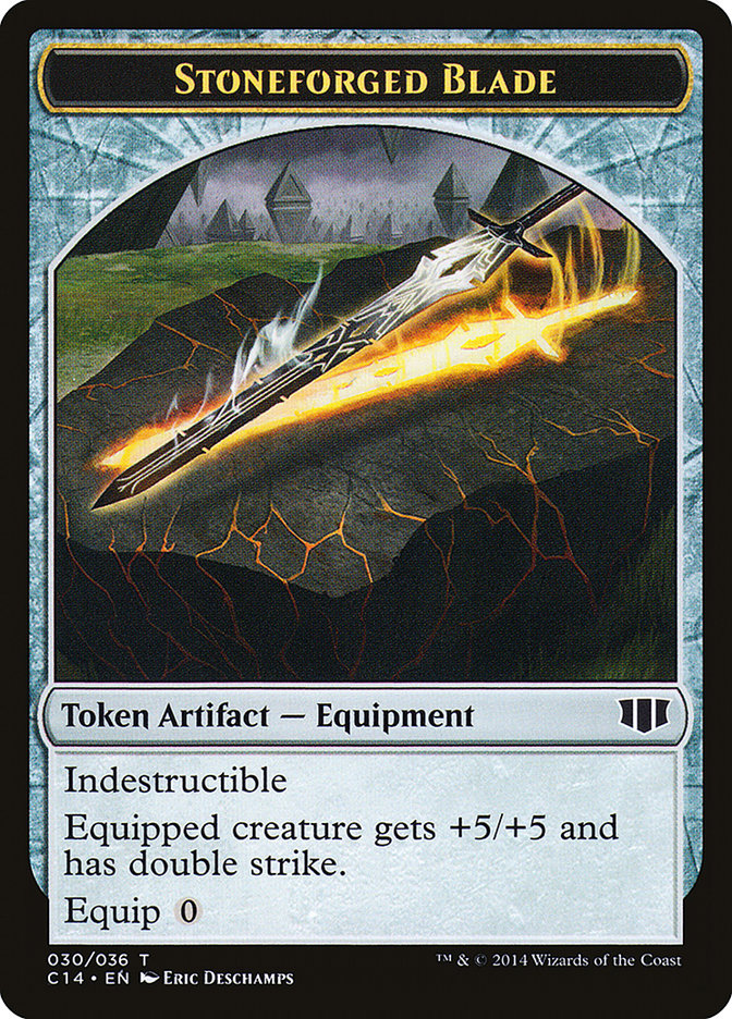 Stoneforged Blade // Germ Double-sided Token [Commander 2014 Tokens] | Exor Games Summserside