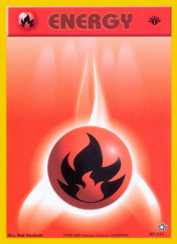 Fire Energy (107/111) [Neo Genesis 1st Edition] | Exor Games Summserside