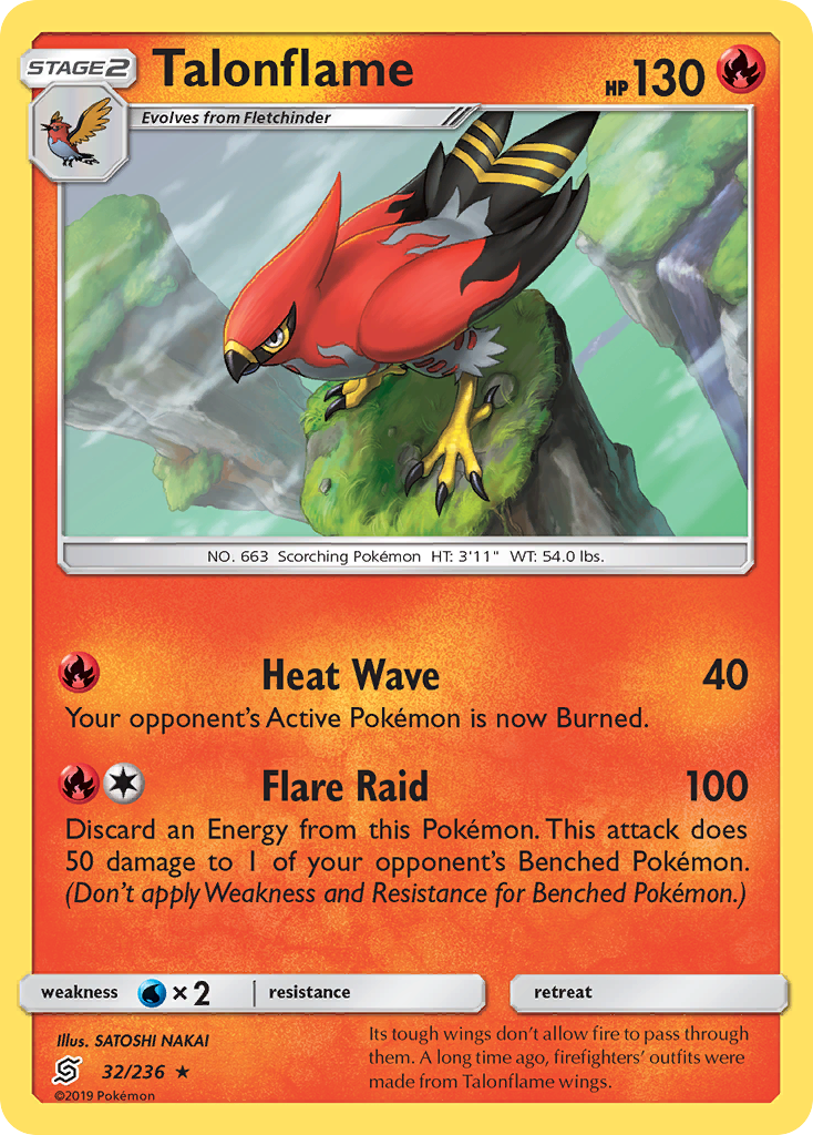 Talonflame (32/236) [Sun & Moon: Unified Minds] | Exor Games Summserside