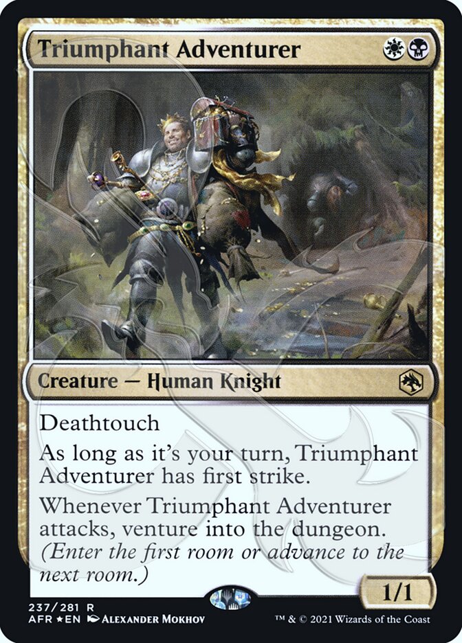 Triumphant Adventurer (Ampersand Promo) [Dungeons & Dragons: Adventures in the Forgotten Realms Promos] | Exor Games Summserside