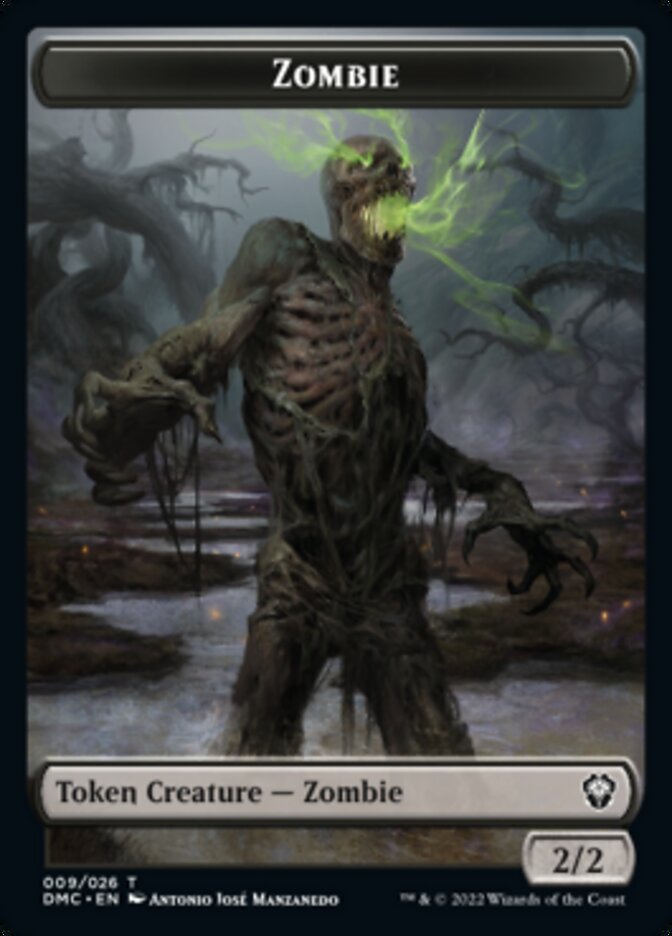 Bird (002) // Zombie Double-sided Token [Dominaria United Tokens] | Exor Games Summserside