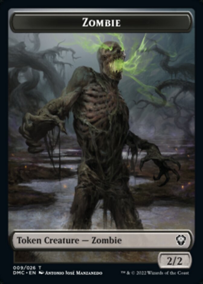 Phyrexian // Zombie Double-sided Token [Dominaria United Tokens] | Exor Games Summserside