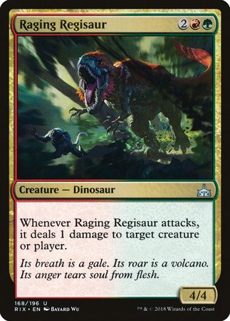 Raging Regisaur [Rivals of Ixalan] | Exor Games Summserside