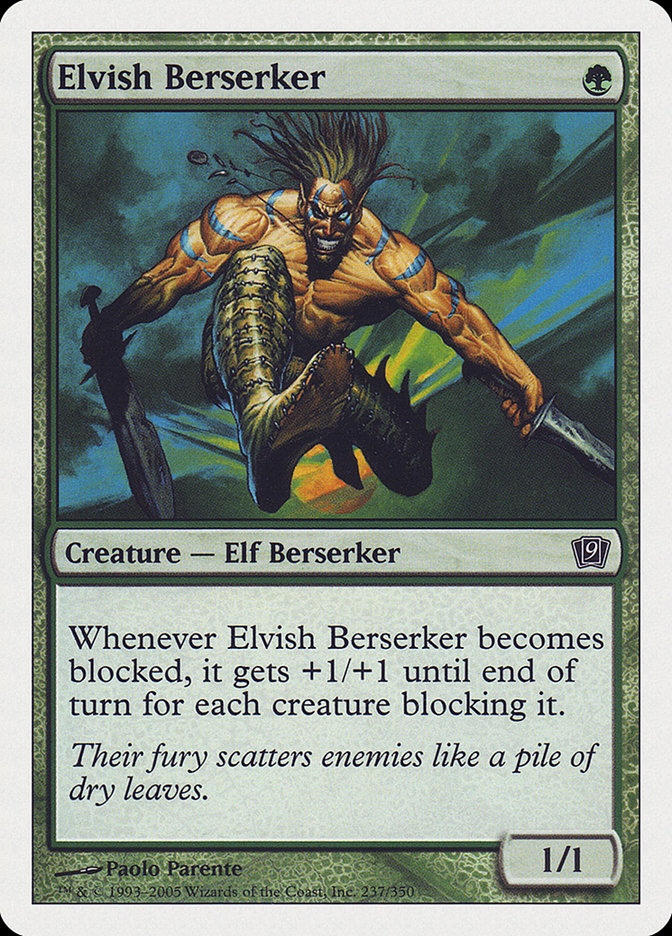Elvish Berserker [Ninth Edition] | Exor Games Summserside