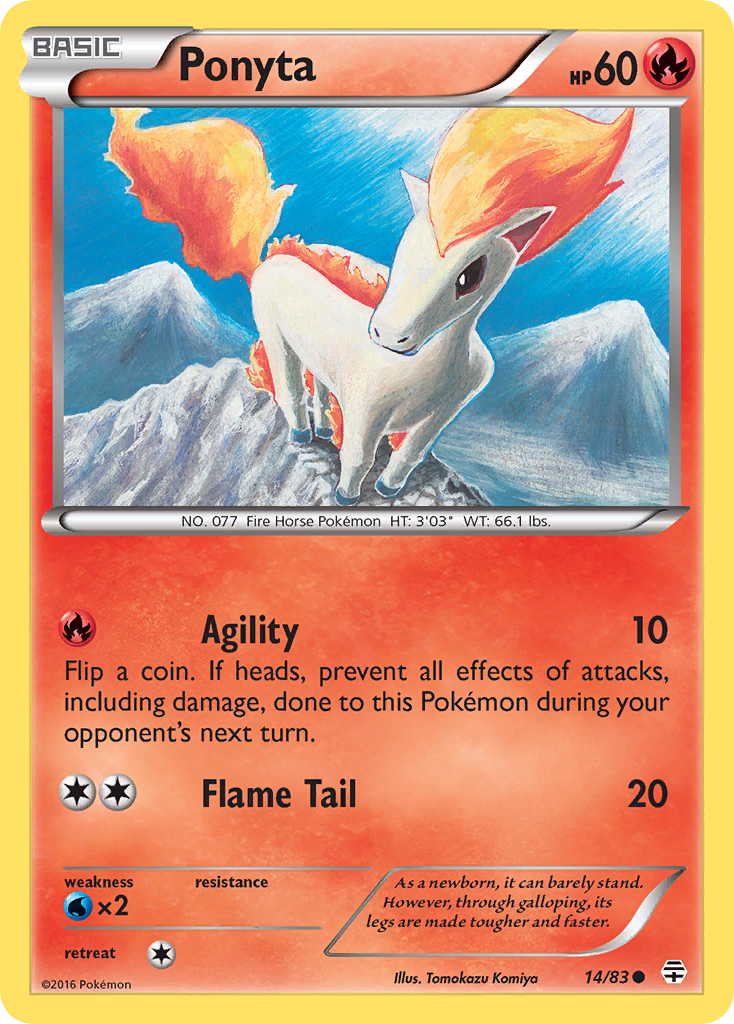 Ponyta (14/83) [XY: Generations] | Exor Games Summserside